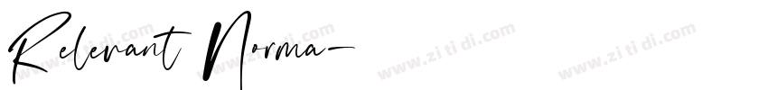 Relevant Norma字体转换